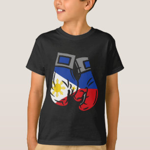 T-shirt Gant De Boxe Au Drapeau Des Philippines