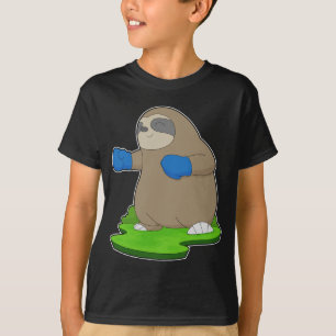 T-shirt Gant de boxe de paresseux Boxe