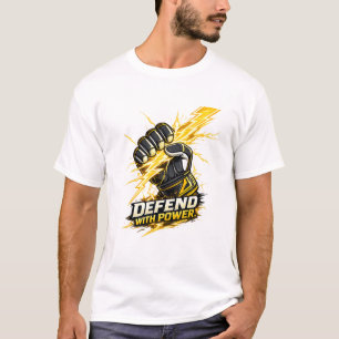 T-shirt Gant de Gardien de But Foudre Défendre avec Puis