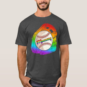 T-shirt Gants de baseball Mommy Jour Fierté LGBT Mois Ra