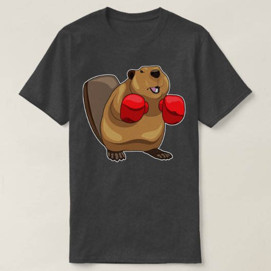 T-shirt Gants de boxe castor (Design devant)