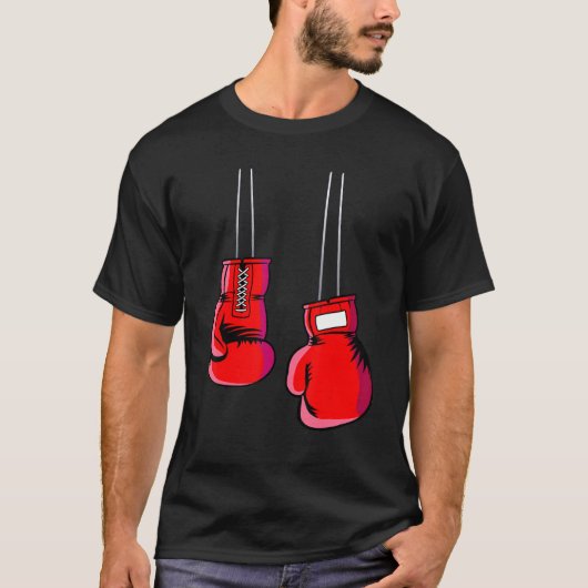 T-shirt Gants De Boxe cool Pour Boxer Combattez Hommes Fem (Devant)