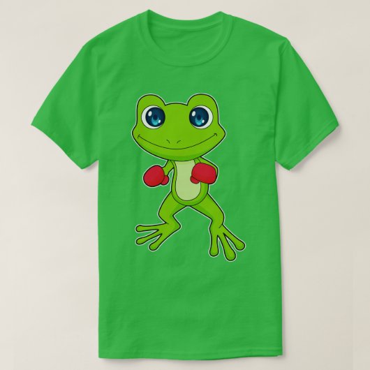 T-shirt Gants de boxe de grenouille (Design devant)