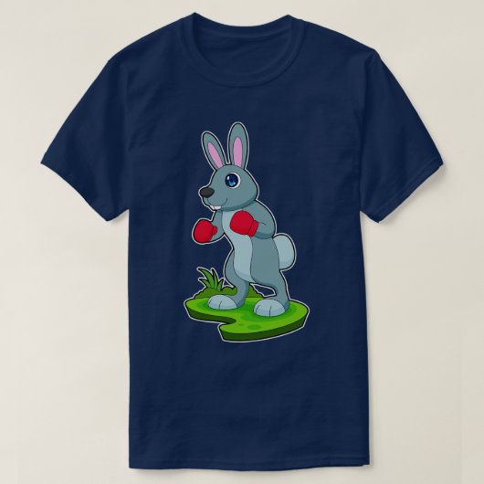 T-shirt Gants de boxe de lapin Boxe Boxe (Design devant)