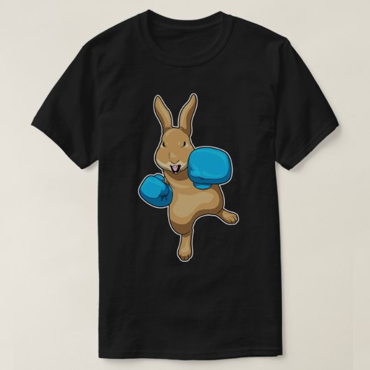 T-shirt Gants de boxe de lapin Boxe Boxe 1 (Design devant)