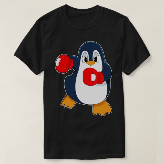 T-shirt Gants de boxe de pingouin 1 (Design devant)