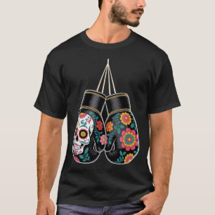 T-shirt Gants de boxe de style vintage mexicain Aztec Maya