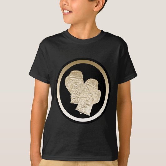 T-SHIRT GANTS DE BOXE D'OR (Devant)