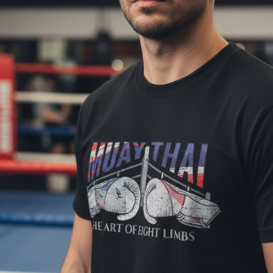 T-shirt Gants de boxe Muay Thai et conception de ring