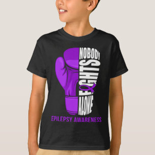 T-shirt Gants de boxe Personne ne combat seul Epilepsie Ca