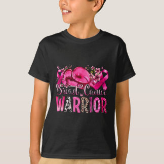 T-shirt Gants de boxe Pink Ribbon Cancer du sein guerrier