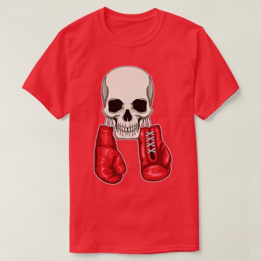 T-shirt Gants de boxe Skull Boxe (Design devant)