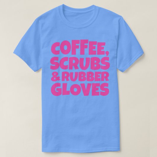 T-shirt Gants de café et gants en caoutchouc 4 (Design devant)