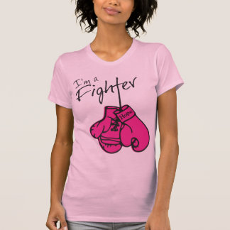 T-shirt Gants de combattant de cancer du sein