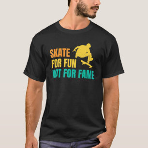 T-shirt Gants De Skateboard Patiner Pour Le Plaisir Pas Po