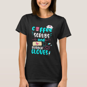 T-shirt Gants En Caoutchouc Scrubs Rn Infirmière Enregistr