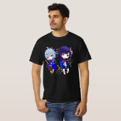 T-shirt Ganyu et Raiden Shogun (Devant entier)