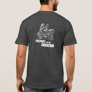 T-Shirt Garage de Moto Prêt pour l'Inconnu