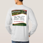 T-shirt Garage de pelouse Aménagement de l'herbe coupe T-s<br><div class="desc">Marquez votre entreprise d'aménagement paysager avec ces t-shirts. Customisez en ajoutant vos propres informations si nécessaire.</div>