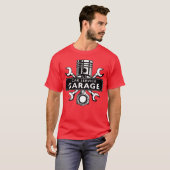 T-shirt GARAGE DE SERVICE AUTO drôle (Devant entier)