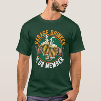 T-shirt Garage Drinker Mechanic Car Auto Diesel Beer Lover