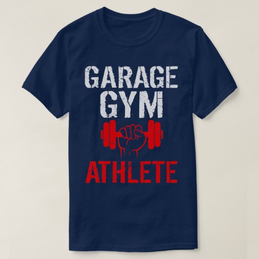 T-shirt Garage Gym Athlète pour haltère (Design devant)