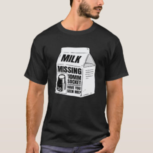 T-shirt Garage Manquant Douille 10mm Carton De Lait Mécani