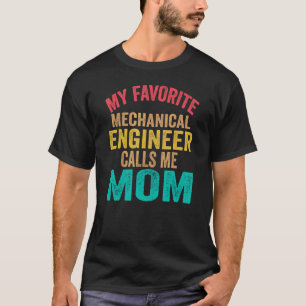 T-shirt Garage Mon Ingénieur en Mécanique Préféré M'appell