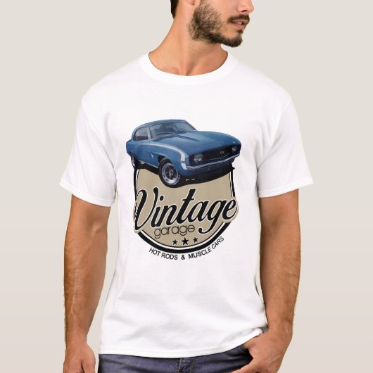 T-shirt Garage vintage Camaro (Devant)