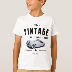 T-shirt Garage vintage de voiture de Jaguar