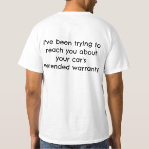 T-shirt Garantie de la voiture