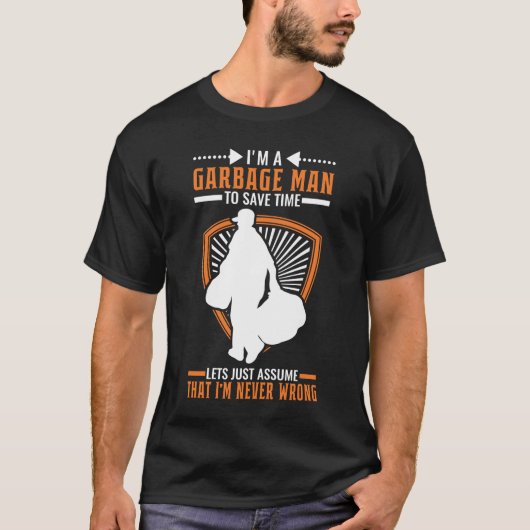 T-shirt Garbage Man Collection Camion (Devant)