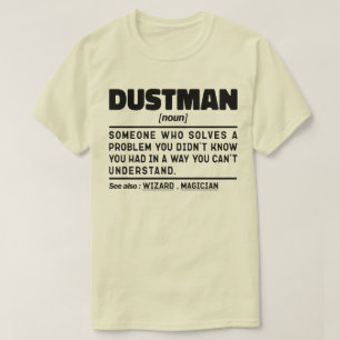 T-shirt Garbage man Noun Définition Travailleur Cool Desig