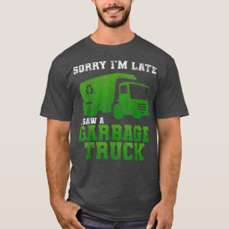 T-shirt Garbage Smiling Truck Dirty Cans Recycling Day Dus