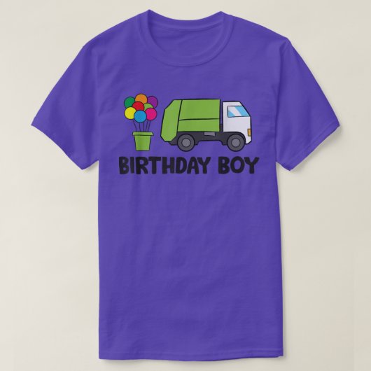 T-shirt Garbage Truck Anniversaire Garçon Anniversaire Gar (Design devant)