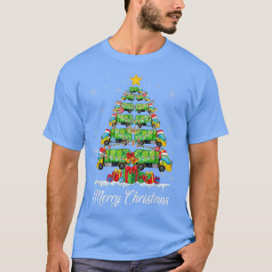 T-shirt Garbage Truck Arbre de Noël Joyeux Noël Pilote Paj