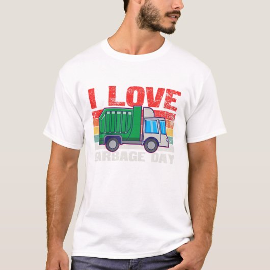 T-shirt Garbage Truck Garbarge Truck Lover (Devant)