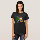 T-shirt Garbage Truck Lights Christmas Trash Trucks Père N (Devant entier)