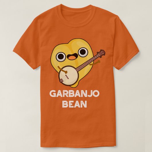 T-shirt Garbanjo Bean Cute Garbanzo Banjo Pun 1 (Design devant)