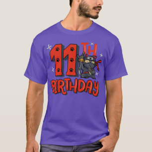 T-shirt Garçon 11e anniversaire Ninja 11 ans Samurai B