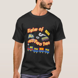 T-shirt Garçon 2 Anniversaire Soeur de train M. Two Choo R