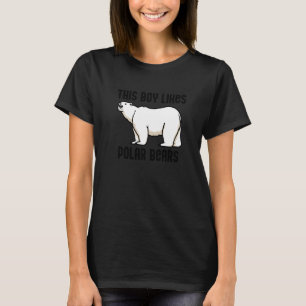 T-shirt Garçon aime Ours polaires Arctic Wild Animal Natur