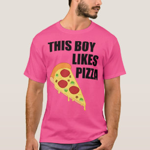 T-shirt Garçon aime pizza drôle disant pizza chef premium 