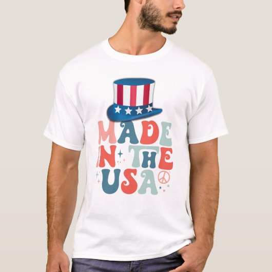 T-shirt garçon américain (Devant)