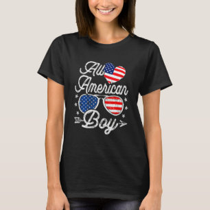 T-shirt Garçon américain lunettes de soleil pour enfants 4