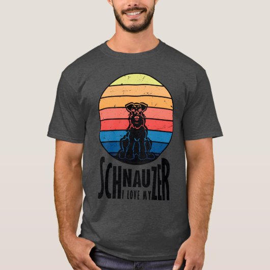 T-shirt garçon amour de Schnauzer (Devant)