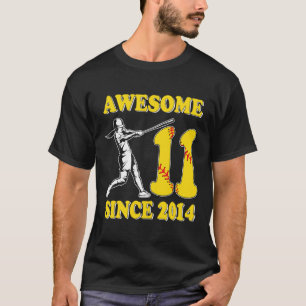 T-shirt Garçon Anniversaire 11 Ans Incroyable Depuis 2014