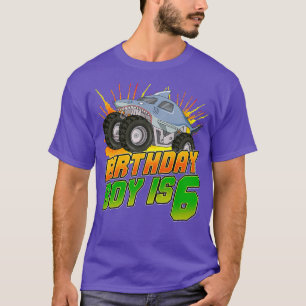 T-shirt Garçon Anniversaire Monster Truck Enfant a 6 ans 6