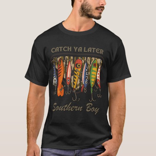 T-shirt Garçon attrape un poisson (Devant)