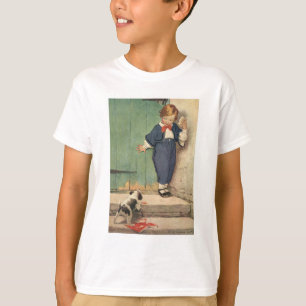 T-shirt Garçon avec Chien chiot